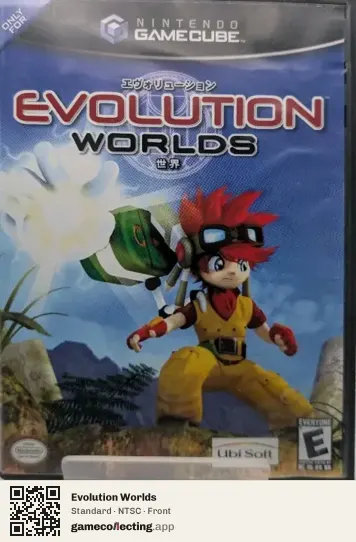 Evolution Worlds Nintendo GameCube, NTSC box front