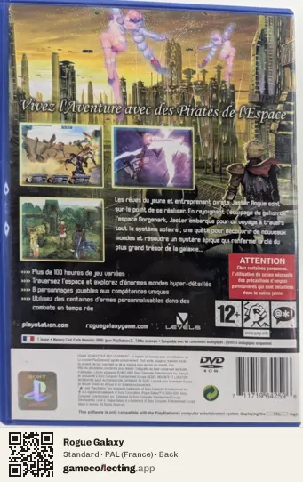 Rogue Galaxy PlayStation 2, France box back