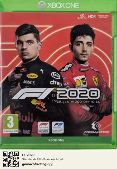 F1 2020 Xbox One, France box front
