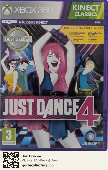 Just Dance 4 Xbox 360, France box front