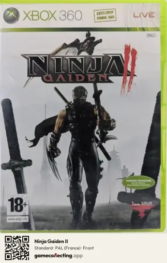 Ninja Gaiden II Xbox 360, France box front