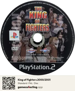 King of Fighters 2000/2001 PlayStation 2, PAL disc