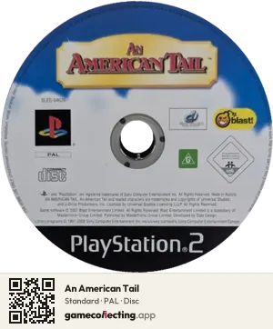 An American Tail PlayStation 2, PAL disc