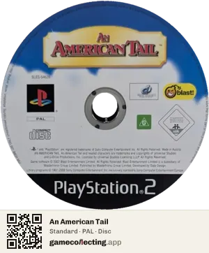 An American Tail PlayStation 2, PAL disc