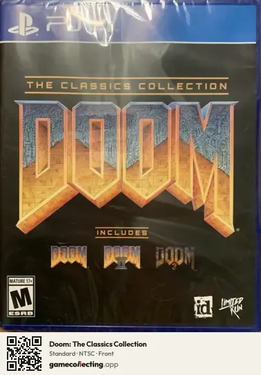 Doom: The Classics Collection PlayStation 4, NTSC box front