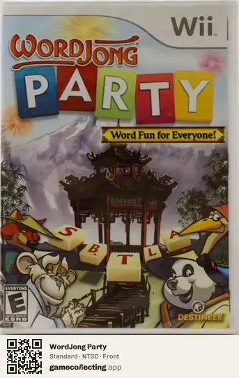 WordJong Party Nintendo Wii, NTSC box front