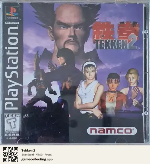 Tekken 2 PlayStation, NTSC box front