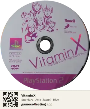 Vitamin X PlayStation 2, Asia disc