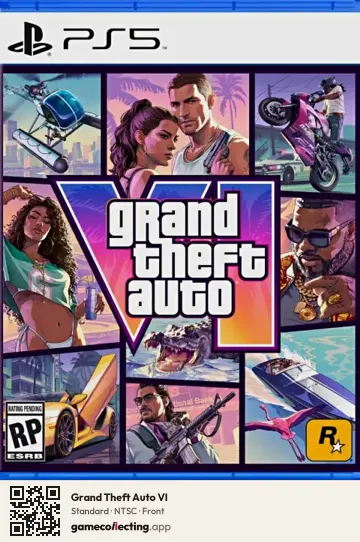 Grand Theft Auto VI PlayStation 5, NTSC box front