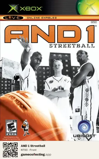 AND 1 Streetball Xbox, NTSC box front