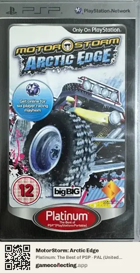MotorStorm: Arctic Edge PlayStation Portable, United Kingdom box front