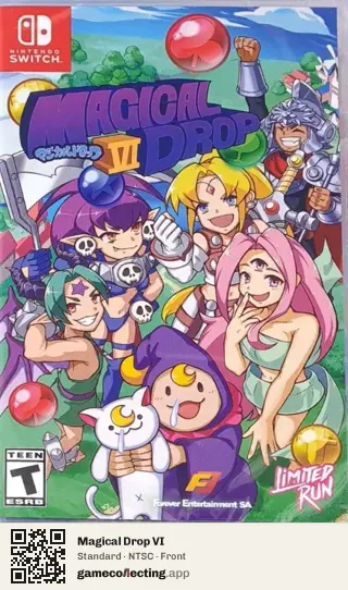 Magical Drop VI Nintendo Switch, NTSC box front