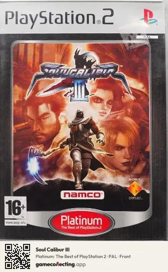 Soul Calibur III PlayStation 2, PAL box front