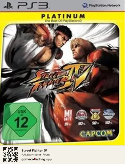 Street Fighter IV PlayStation 3, Germany box front