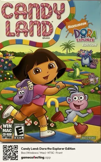 Candy Land: Dora the Explorer Edition Computer, NTSC box front
