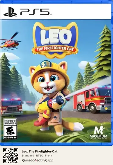 Leo: The Firefighter Cat PlayStation 5, NTSC box front