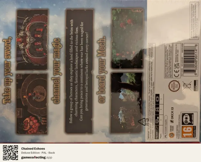 Chained Echoes Nintendo Switch, PAL box back