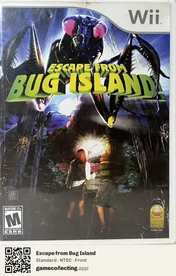 Escape from Bug Island Nintendo Wii, NTSC box front
