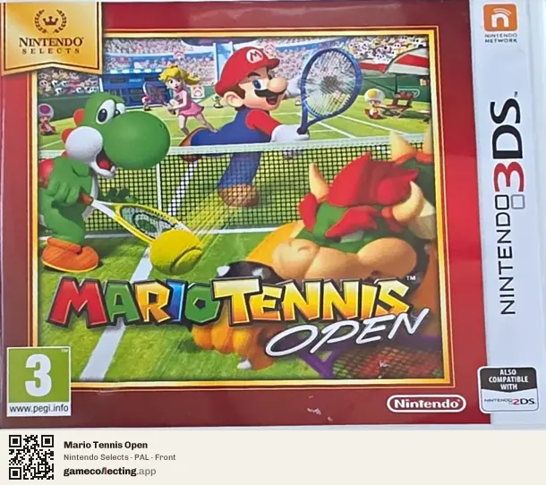 Mario Tennis Open Nintendo 3DS, PAL box front