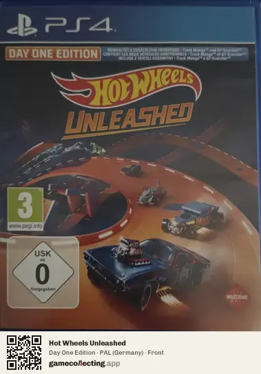 Hot Wheels Unleashed PlayStation 4, Germany box front