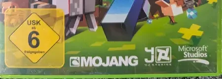 Minecraft: Xbox 360 Edition, the USK square on its front