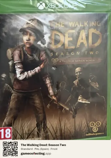 The Walking Dead: Season Two Xbox One, Spain box front