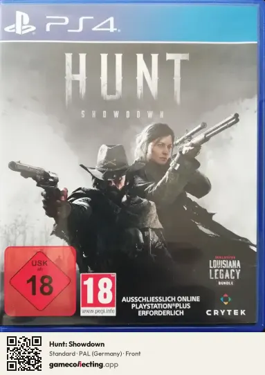 Hunt: Showdown PlayStation 4, Germany box front