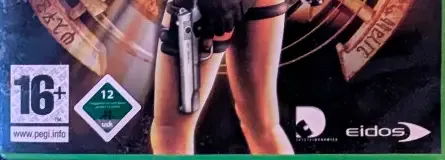 Tomb Raider: Anniversary, the PEGI square on its front