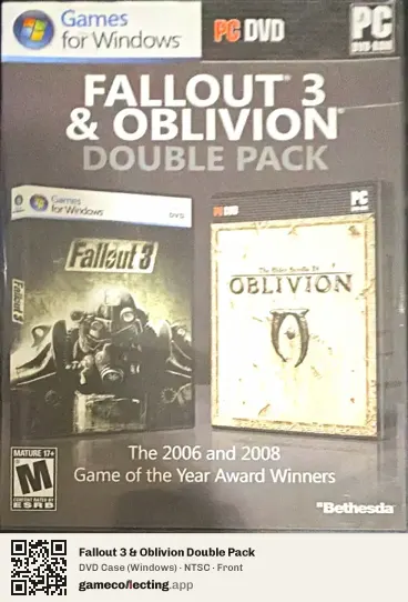 Fallout 3 & Oblivion Double Pack Computer, NTSC box front