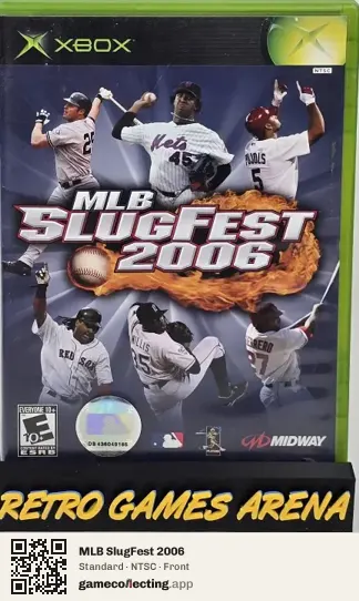 MLB SlugFest 2006 Xbox, NTSC box front