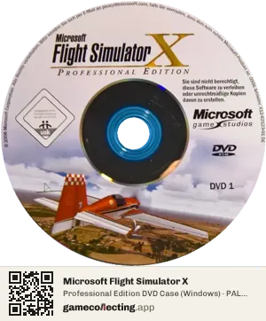 Microsoft Flight Simulator X Computer, PAL disc