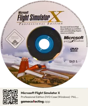 Microsoft Flight Simulator X Computer, PAL disc