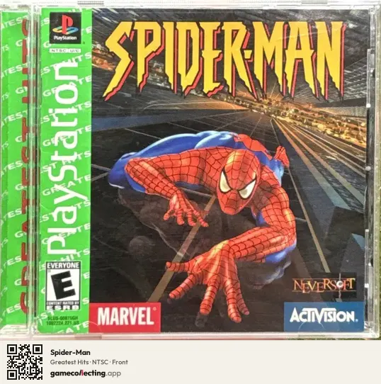 Spider-Man PlayStation, NTSC box front