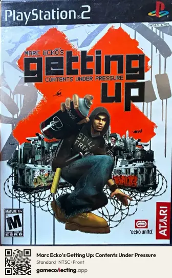 Marc Ecko's Getting Up: Contents Under Pressure PlayStation 2, NTSC box front