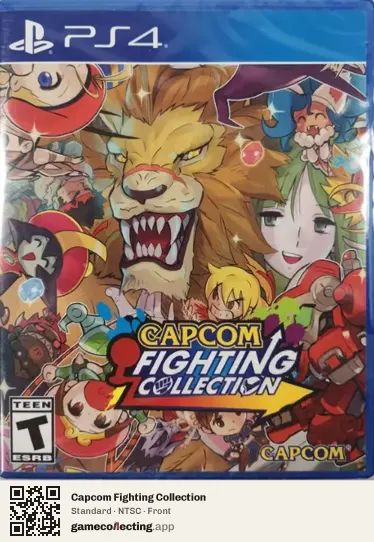 Capcom Fighting Collection PlayStation 4, NTSC box front