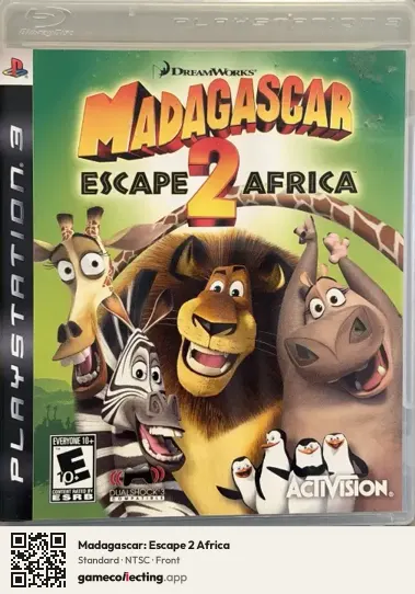 Madagascar: Escape 2 Africa PlayStation 3, NTSC box front