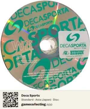 Deca Sports Nintendo Wii, Asia disc