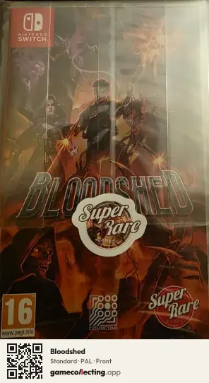 Bloodshed Nintendo Switch, PAL box front