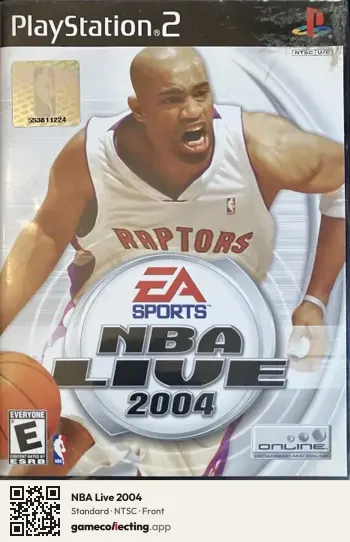 NBA Live 2004 PlayStation 2, NTSC box front