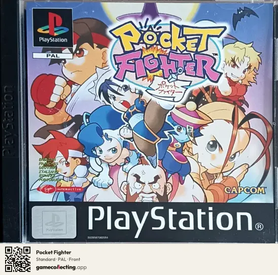 Pocket Fighter PlayStation, PAL box front