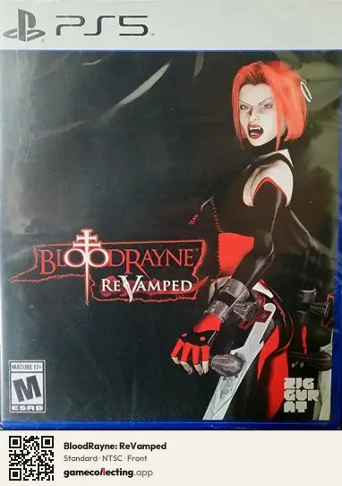 BloodRayne: ReVamped PlayStation 5, NTSC box front