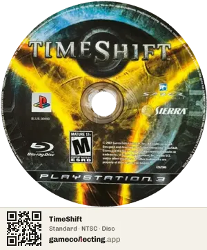 TimeShift PlayStation 3, NTSC disc