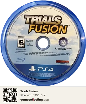 Trials Fusion PlayStation 4, NTSC disc