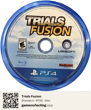 Trials Fusion PlayStation 4, NTSC disc