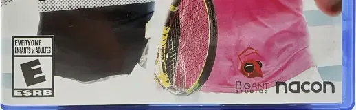Tennis World Tour 2, the ESRB box on its front