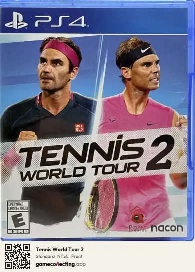Tennis World Tour 2 PlayStation 4, NTSC box front