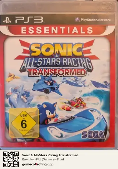 Sonic & All-Stars Racing Transformed PlayStation 3, Germany box front