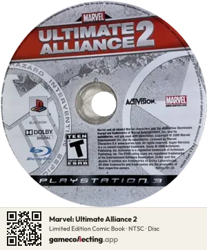 Marvel: Ultimate Alliance 2 PlayStation 3, NTSC disc