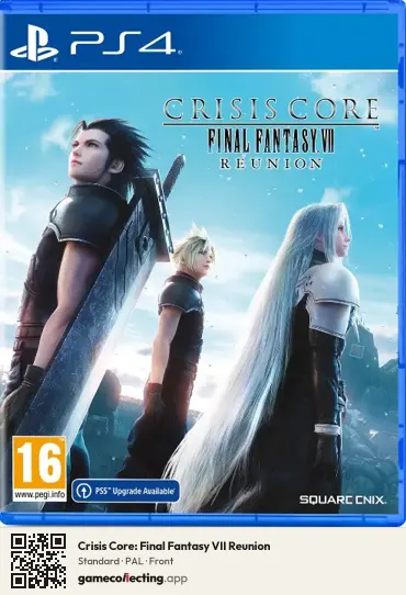 Crisis Core: Final Fantasy VII Reunion PlayStation 4, PAL box front
