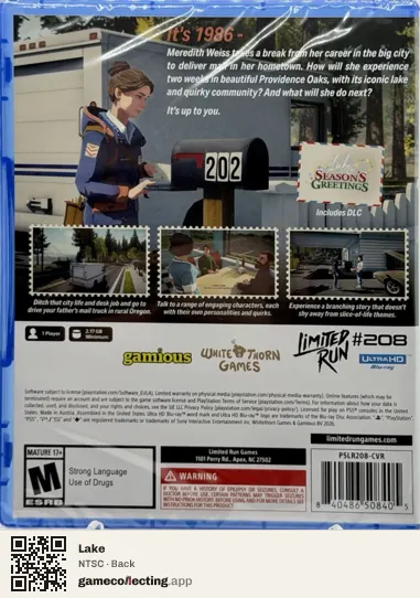 Lake PlayStation 5, NTSC box back